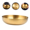 KICHOUSE Elegant 304 Stainless Steel Salad Bowl Mix Serve Fruit