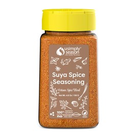 USimplySeason Suya Spice (4.8 oz) - African-Inspired Seasoning Blend - Vegan, Non-GMO, All-Natural - Ideal for Grilling, BBQ, Soups, Stews, Made in USA - One Bottle