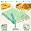 13 Gallon,100 Count, Compostable Trash Bags with Drawstring,Tear Resistant Kitchen