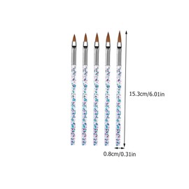 Mikinona Home Nail Art Pen Kit 10pcs Crystal Pen Points Drill Thread Nail Art Brush