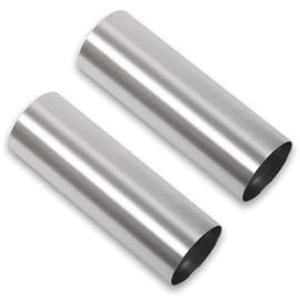 Podavelle Podavelle 4 Inch 102mm OD Aluminum Intercooler Pipe Piping Air Intake Tube Straight 11.8" 300mm Long, Brushed Finish, Pack of 2