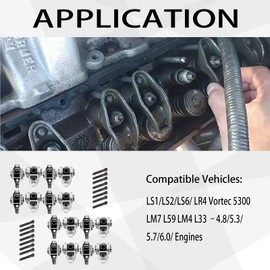 Bicos LS1 Rocker Arms & Bolts with Trunion Kit Comaptible with LS2 LS6 LQ4 LQ9 LY5 LY6 LM7 4.8 5.3 5.7 6.0 10214664