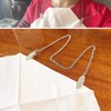 4 Pcs Metal Napkin Fixing Clip Chains (18.9 inch), Elegant