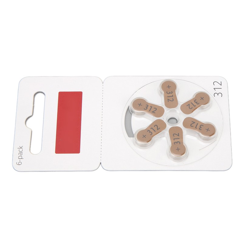 60pcs 312 Sound Aid Button Battery Long Lasting BTE Sound