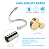 20 Pack Flexible Nozzle Extensions, Brass Mist Rod for Outdoor