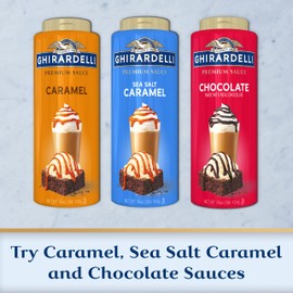 GHIRARDELLI Premium Sea Salt Caramel Sauce, 16 oz Bottle