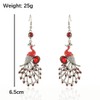 Peacock Chandelier Earrings, Peacock Bird Earrings for Women, Bohemian Peacock