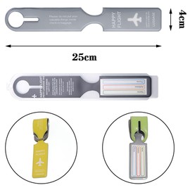Luggage Tag, Number Tag, Travel Tag, Business Trip Tag, Suitcase Tag, Anti-lost Tag, Soft and Firm to Prevent Fall Off, Travel, Lost Prevention, Waterproof, Stylish, 6 Colors