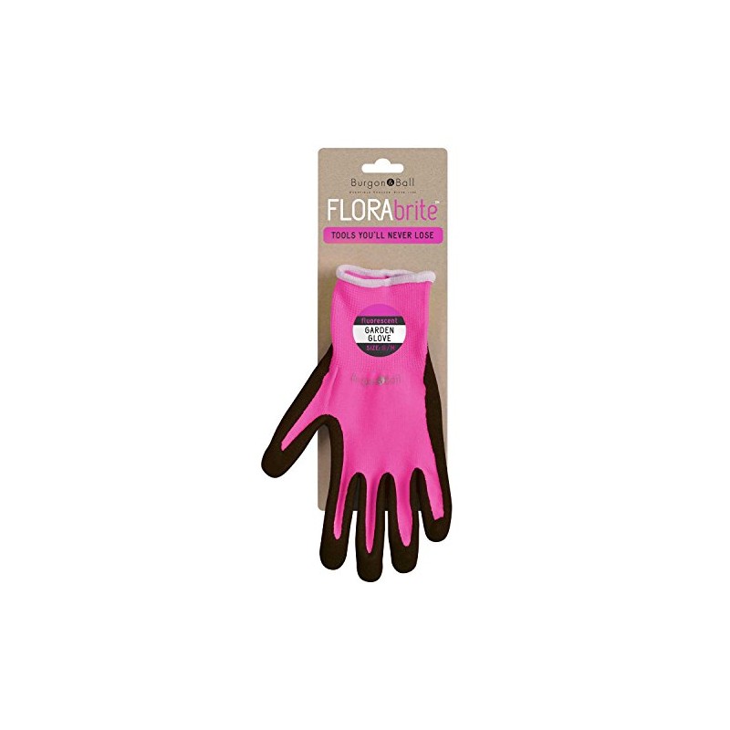 FloraBrite Pink Small / Medium Gardening Gloves By Burgon &