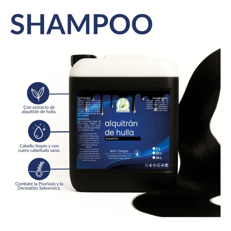 Shampoo Alquitrán De Hulla (5 Litros)