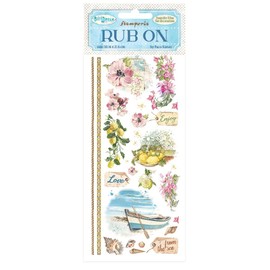 Stamperia DFLRB16 Rub On-Blue Dream, Multi-Colour, 10.16 cm x 21.6 cm