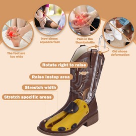 Exshoiu Shoe Boot Stretcher Men, Shoe Boot Expander for Wide Feet, Boot Widener Stretcher