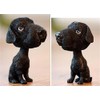 Kangkang@ [Black Labrador] Bobbleheads Car Ornaments Resin Car Decoration4.7x2.3''