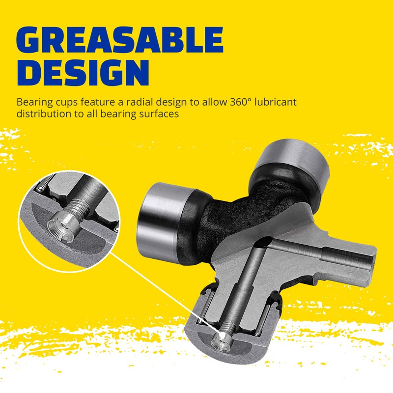 MOOG 377 Greaseable Super Strength Universal Joint for Jeep Wrangler
