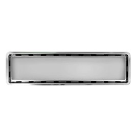 Fleximatic 2627 Coladera alargada minimalista, rejilla de acero inoxidable, con membrana anti-olores