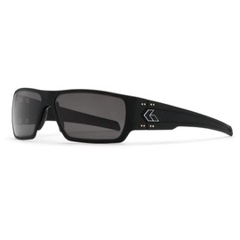 Gatorz Eyewear Specter Sunglasses - Black Aluminum Frame with Black Logo Smoked Lens - GZ-08-031