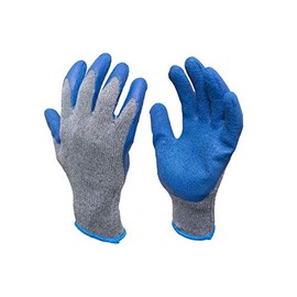 G & F Products Rubber Latex Coated Work Gloves for Construction, Blue, Crinkle Pattern, small (Sold by dozen, 12 Pairs) (1511S-DZ)