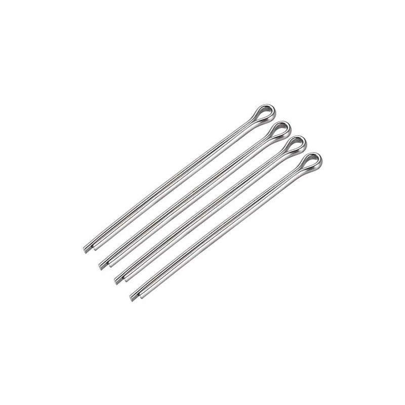 sourcing map Split Cotter Pin - 5mm x 90mm 304