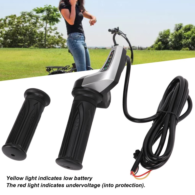 1 Pair Electric Bike Throttle Grip Universal Electric Scooter Wire