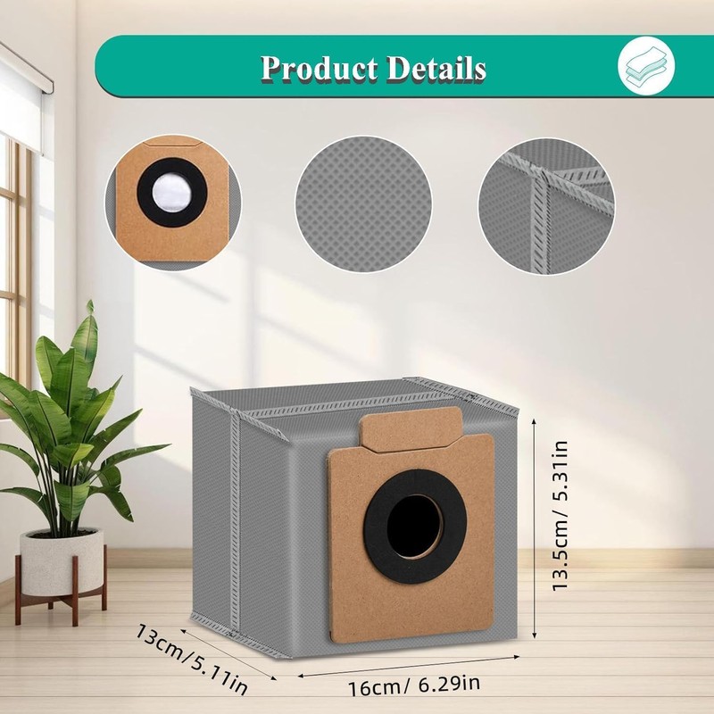 MYAYD 10pcs Dust Bag Kit Compatible With Eufy X10 Pro