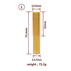 SUPERTOOL Electroplated Diamond Stone Marble Grinding Edge Router Bit, 1/2'' Shank Woodworking Milling Cutter Tool for Marble Granite (1 Pcs, 01)