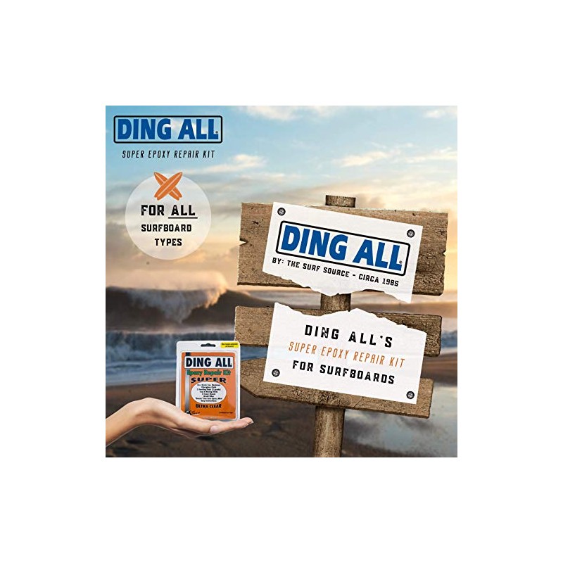 Ding All Super Epoxy Repair Kit for Surfboards and More