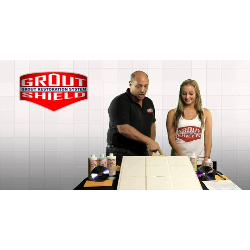 Grout Shield Grout Restoration System- Repair Cracks Clean Match Change