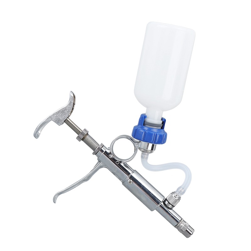 Adjustable Continuous Injection Syringe Stainless Steel Plastic Animal Syringe 5ml