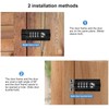 Combination Bolt Door Lock, 4-Digit Combination Lock, Gate Bolt with