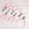 sourcing map Mini Needle Nose Pliers 4.5 Inch Toothless Precision