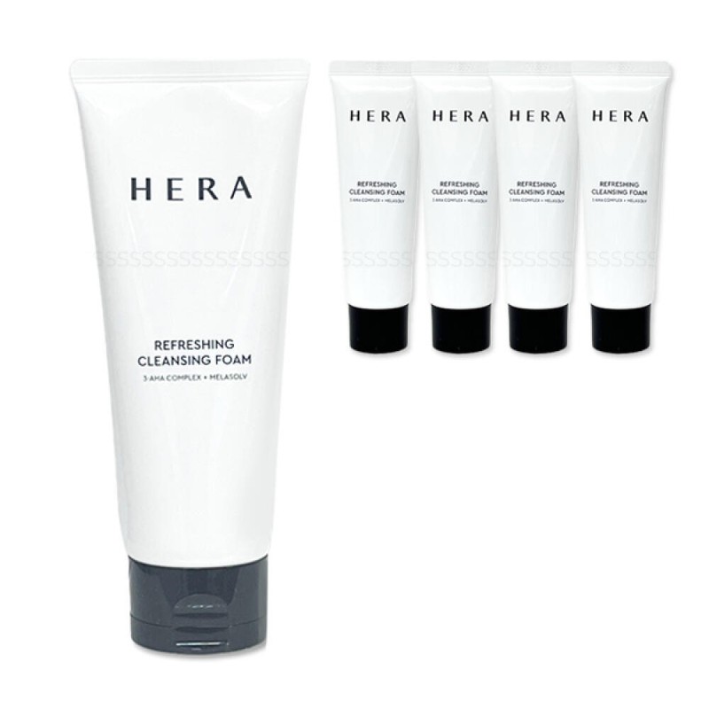 HERA 헤라 리프레싱 클렌징 폼 160g (+폼50g 4개) Hera Refreshing