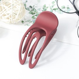 NAKANOYA AMSV6 Side Hair Clip, Plastic, Resin Side Comb, Dino Clip, Hair Comb, Solid, Simple, Dull Color, Hollow Out, Openwork, Matte, Matte, Matte, Glossy, Medium, Medium, Medium Size, Lightweight