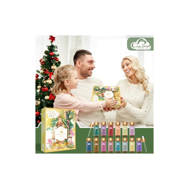 Comdian Set de 14 aceites esenciales aromáticos para aromaterapia, difusores,