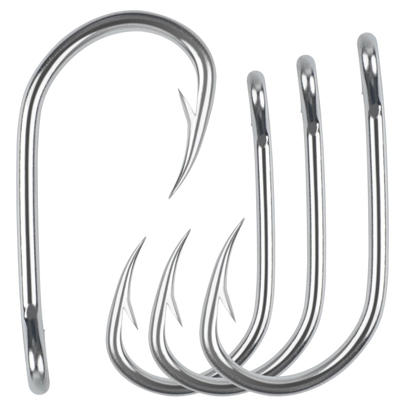 Live Bait Fishing Hooks Saltwater,45pcs Catfish Circle Hooks Stainless Steel