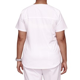CHEROKEE Workwear Professionals Women Scrubs Top V-Neck WW665, L, White