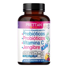 Probioticos Para Niños + Vitamina C 60 Cápsulas 1 G Prettan