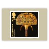 TREASURES OF TUTANKHAMUN, "INLAID FAN", ROYAL MAIL POSTCARD, YEAR 2023