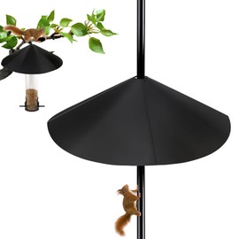 BULFULL 19 Inch Metal Squirrel Baffle for Bird Feeder Pole, 2-in-1 Large Outdoor Squirrel Baffles for Pole Mount and Shepherd’s Hook, Hanging Baffle Feeders to Deter Squirrels or Small Animals - 1PC