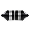 Unbranded Black Cut Front Axle Nut Cover Cap For Harley