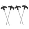 SUPVOX 4pcs Portable Rotating Tent Ground Nails 8x200mm Sturdy Windproof