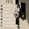 Newisdomake Fingerprint Padlock, Smart Lock with Key Backup, Waterproof for