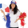 P'tit Clown Unisex Boa Plumes Bleu, Blanc, Rouge Feather Boa,