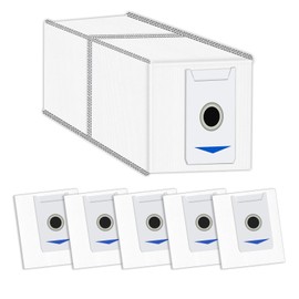 (6 Pack) M12 Pro+ Replacement Dust Bags Compatible With Ecovacs DEEBOT T30 Omni/ T30 Pro Omni/ M12 Pro+/ T30/ T30 MAX Robot Vacuum Cleaner, With Activated Carbon Filter Layer, Disposable Bags