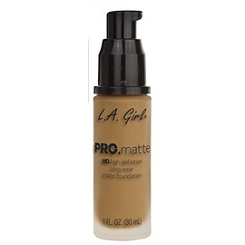 L.A. GIRL PRO Matte, Maquillaje líquido, Color Sand, Tono GLM678, 30 ml
