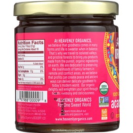 Heavenly Organics 100% ORGANIC RAW Acacia Honey, 12 oz, Pack of 3