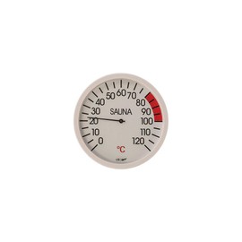 eliga Thermometer weiß 120 mm für Sauna