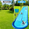 Extra-Wide Backyard Water Slide with Dual Sprayers & 2 Bodyboards