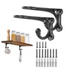 Shelf Brackets 4 Inch 2 Pack, Cast Iron Shelf Brackets