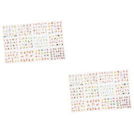 Healvian 8pcs Thanksgiving Nail Stickers Pattern Design Decals for Creative Manicure Safe Material for Skin Unique and Chic Nail Art Decorations