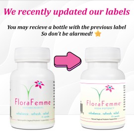 FLORAFEMME - pH Vaginal Probiotics Suppository - Supports pH Balance of Yeast & Bacteria for Feminine Freshness. Supports Restoration of Healthy Vaginal Flora & Eliminates Vaginal Odor